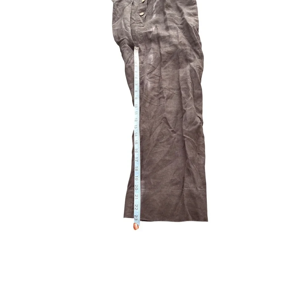 Everlane Linen Jumpsuit Picnic Button Front Belted‎ Lightweight Casual Size 2